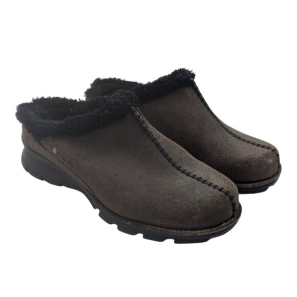 Columbia Cortina Women's 9.5 Brown Suede Clog Mule Loafers - Picture 6 of 9